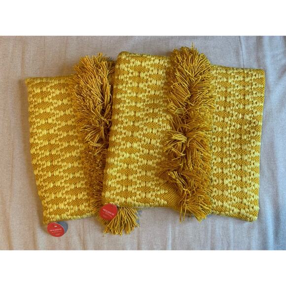 Opalhouse Jungalow Textured Square Set of 2 Pillow Covers NWT African Retro - Picture 1 of 6
